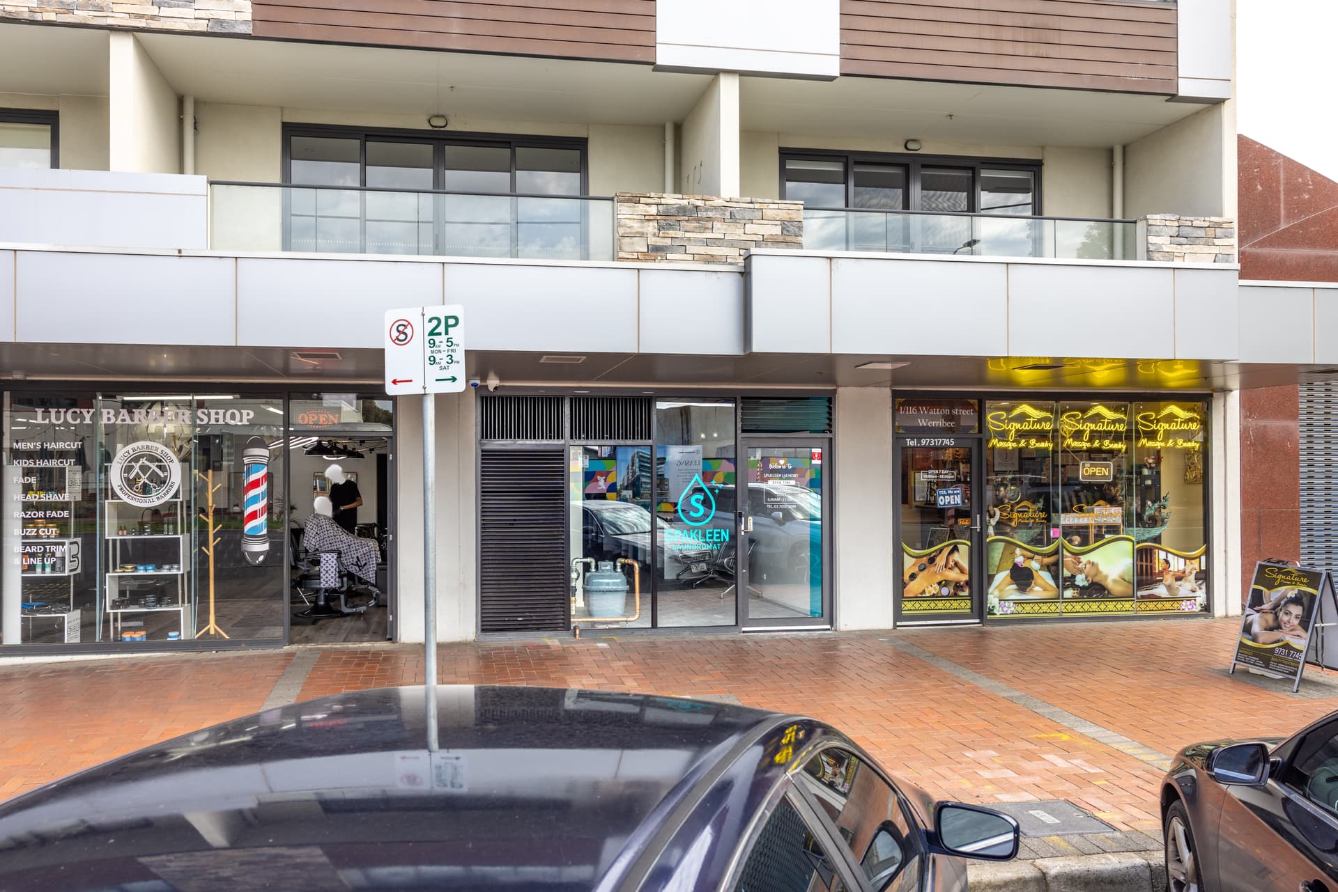 Spakleen Laundromat shopfront on Watton Street, Werribee