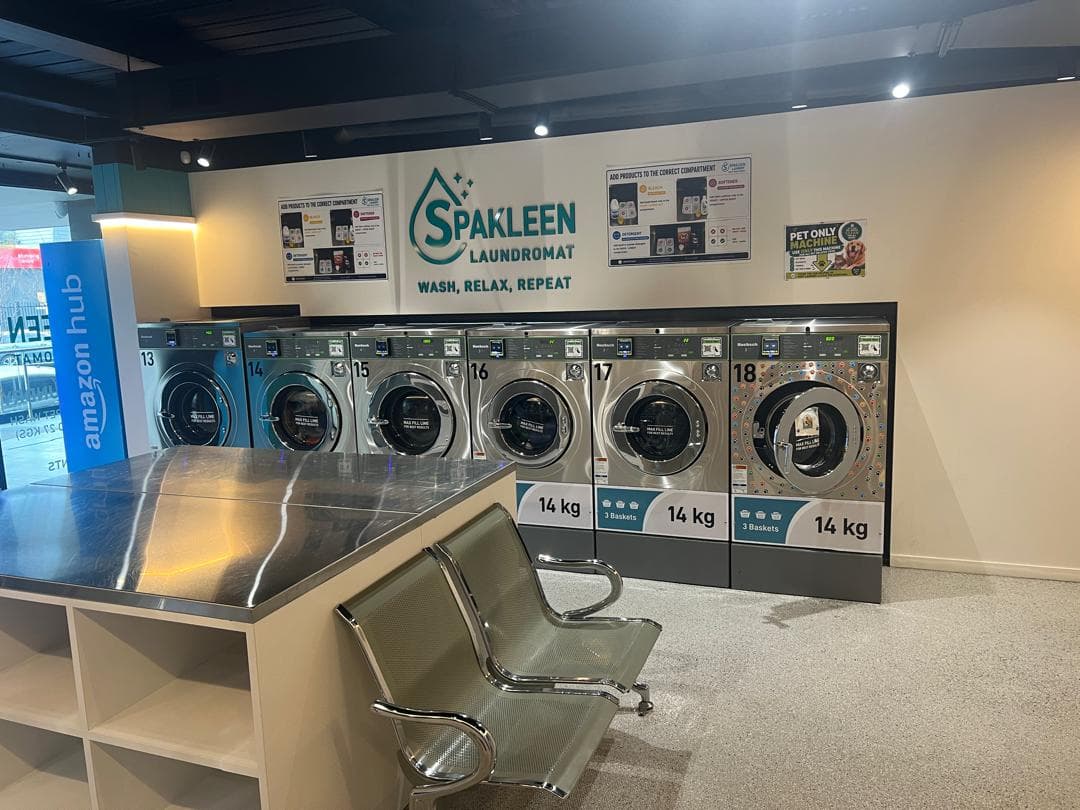 Modern Laundromat Interior